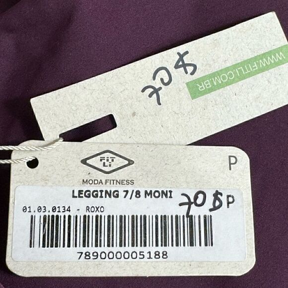 Fit li Alma Joggers leggings womens Sz Petite Small Moda Fitness pull on Brazil - Picture 8 of 9